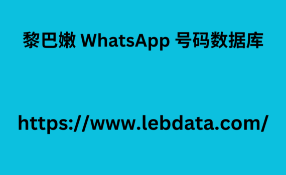 黎巴嫩 WhatsApp 号码数据库