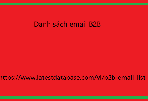 Danh sách email B2B