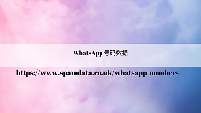 WhatsApp 号码数据