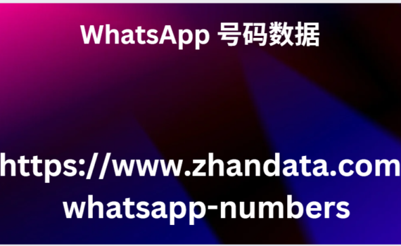 WhatsApp 号码数据