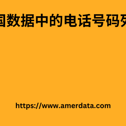 美国数据中的电话号码列表